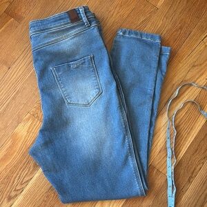 Bare Denim stylish Blue Ankle Jeans